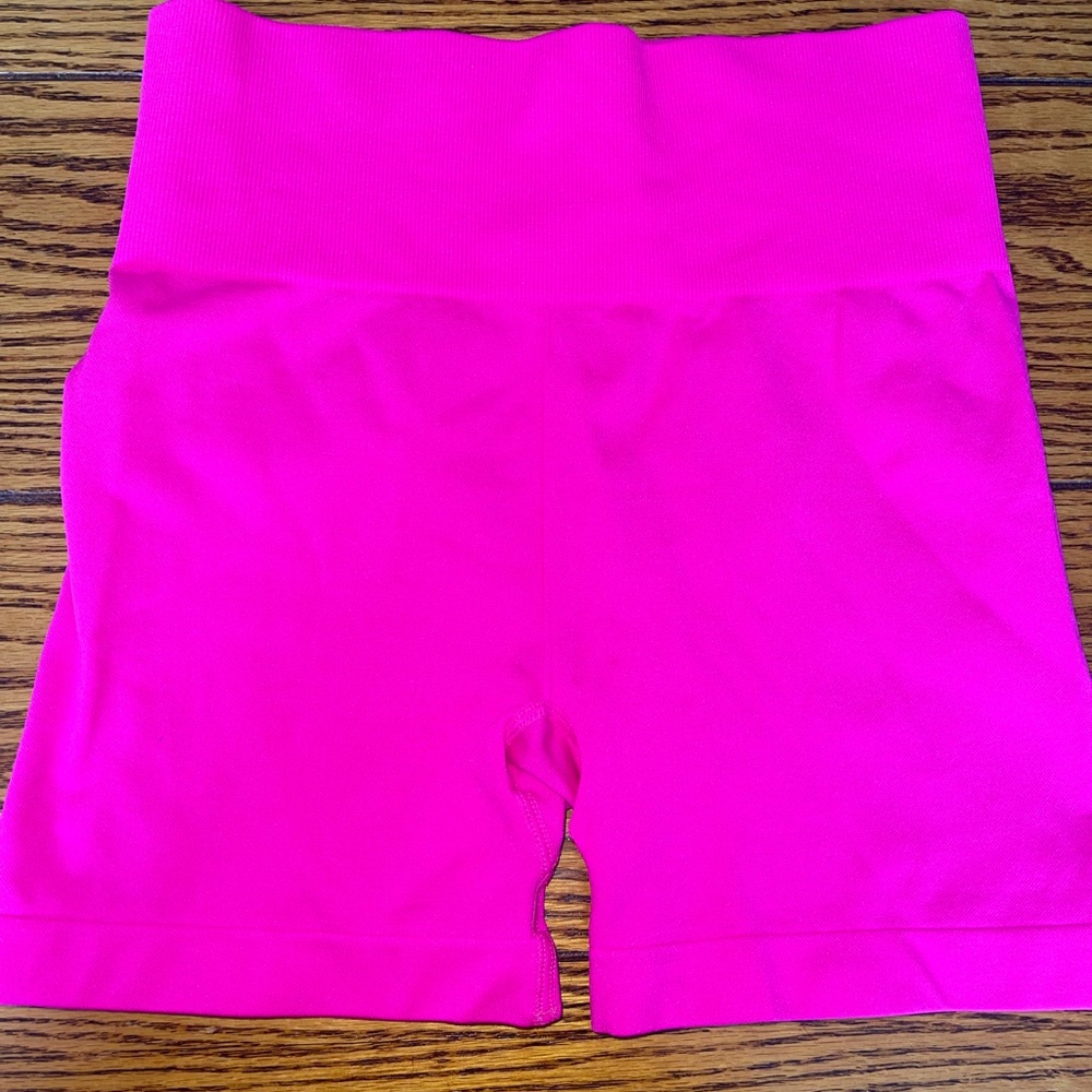 Zyia High Waited Hot Pink Hustle Shorts